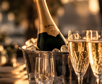 Champagner und Genussinszenierung